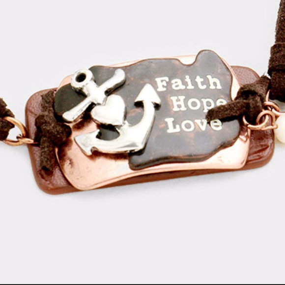 "Faith Hope Love" Bracelet - Picture 2 of 2